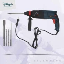 Hillgrove HGCM369M1 Tool Combo with Hammer Drill Angle Grinder Adapter Drill Chuck & Bits image-3