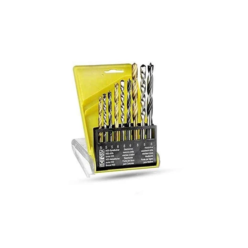 Hillgrove HGCM1003 9-Piece Steel Combination Metric Drill Bit Set image-2