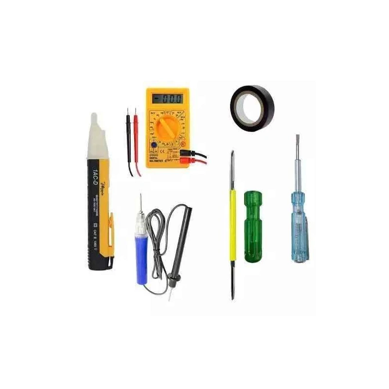 Hillgrove HGCM434M1  Electrical Tool Combo with Non Contact Voltage Tester Tape Multimeter & 2-in-1 Screwdriver image-1
