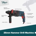 Hillgrove HGCM368M1 Tool Combo with 1200W Hammer Drill 850W Angle Grinder SDS Adapter Chuck & 5 HSS Bits image-2