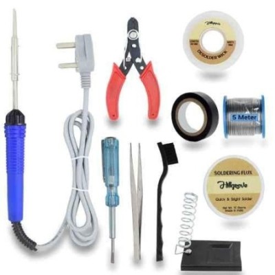 Hillgrove HG0092 10-in-1 Mobile Soldering Iron Equipment Tool Kits with Flux Paste & Wire image-6