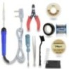 Hillgrove HG0092 10-in-1 Mobile Soldering Iron Equipment Tool Kits with Flux Paste & Wire