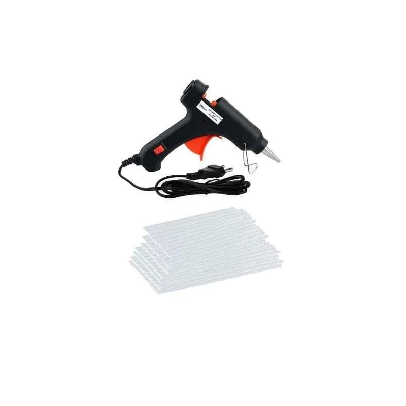 Hillgrove HGCM278M1 20W Electric Hot Melt Glue Gun with 80 Glue Sticks for Craft & Decoration image-3