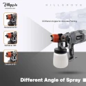 Hillgrove HGPS2M2 550W Heavy Duty DIY Paint Sprayer Gun with Copper Nozzle image-1