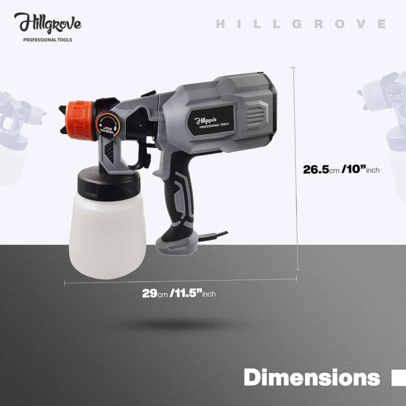 Hillgrove HGPS2M2 550W Heavy Duty DIY Paint Sprayer Gun with Copper Nozzle image-6