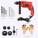 Hillgrove HGCM392M1 700W Power Drill Machine with 10 HSS Wood & Hole Saw Bits Combo image-4