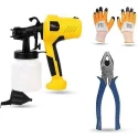 Hillgrove HGCM1318 400W DIY HVLP Paint Sprayer Gun with Gloves & 8-Inch Plier image-2