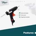 Hillgrove HGCM1290 550W DIY HVLP Paint Sprayer Gun with 20W Glue Gun Gloves & 5 Glue Sticks image-3