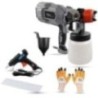 Hillgrove HGCM1270 550W DIY HVLP Paint Sprayer Gun with 20W Glue Gun, Gloves & 5 Glue Sticks