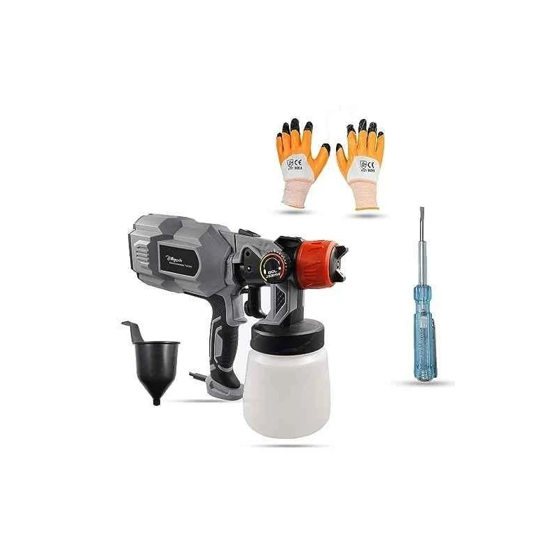 Hillgrove HGCM1284 550W DIY HVLP Paint Sprayer Gun with Gloves & Line Tester image-6