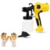 Hillgrove HGCM1329 400W DIY HVLP Paint Sprayer Gun with Gloves