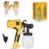 Hillgrove HGCM1340 400W DIY HVLP Paint Sprayer Gun with Gloves & 5-in-1 Screwdriver