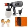 Hillgrove HGCM1291 550W DIY HVLP Paint Sprayer Gun with Gloves & 9-Piece Allen Key Set
