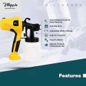 Hillgrove HGCM1345 400W DIY HVLP Paint Sprayer Gun with Gloves & Wire Cutter image-4