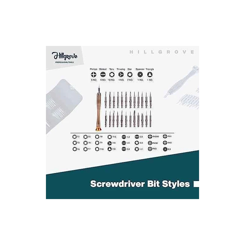 Hillgrove HGCM1302 550W DIY HVLP Paint Sprayer Gun with Gloves & 25-in-1 Screwdriver image-6