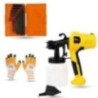Hillgrove HGCM1311 400W DIY HVLP Paint Sprayer Gun with Gloves & 9-Piece Hex Allen Key Set