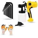 Hillgrove HGCM1313 400W DIY HVLP Paint Sprayer Gun with Gloves & 10-Piece Hex Allen Key Set image-6