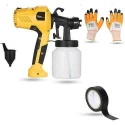 Hillgrove HGCM1323 400W DIY HVLP Paint Sprayer Gun with Gloves & Electrical Tape image-6
