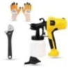 Hillgrove HGCM1347 400W DIY HVLP Paint Sprayer Gun with Gloves & 8-Inch Adjustable Wrench