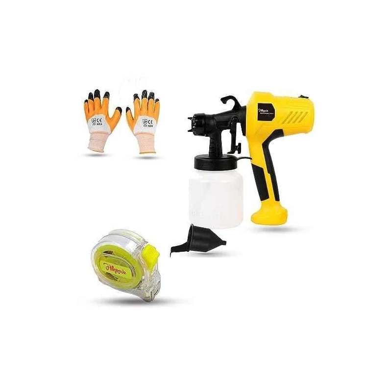 Hillgrove HGCM1335 400W DIY HVLP Paint Sprayer Gun with Gloves & Measuring Tape image-5