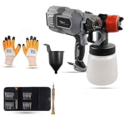 Hillgrove HGCM1282 550W DIY HVLP Paint Sprayer Gun with Gloves & 25-in-1 Screwdriver image-3