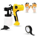 Hillgrove HGCM1343 400W DIY HVLP Paint Sprayer Gun with Gloves & Electrical Tape image-2