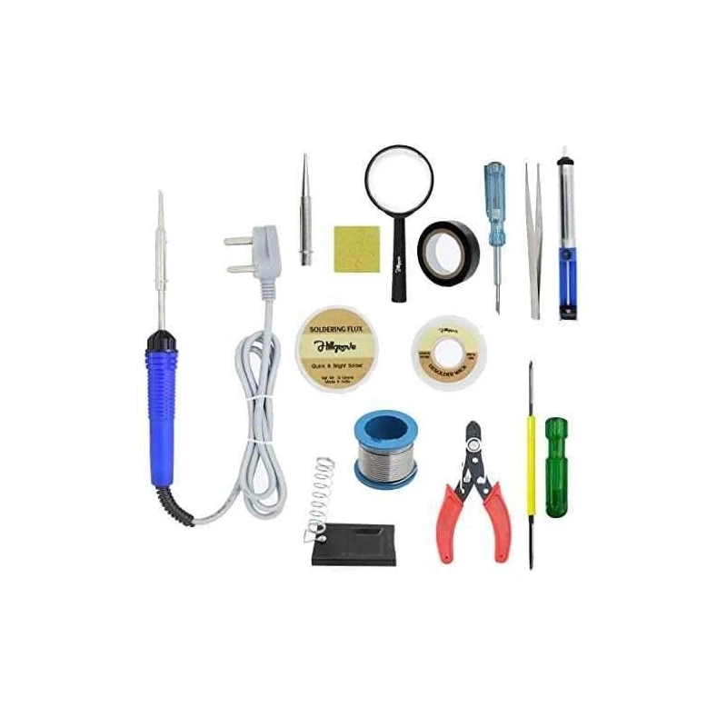 Hillgrove HGCM106 25W Electronic 14-in-1 Mobile Soldering and Desoldering Equipment Tool Kits image-1