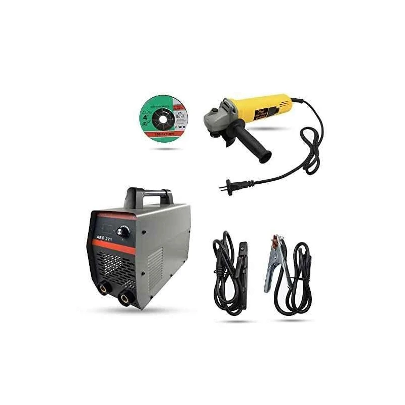 Hillgrove HGCM953 ARC271 271A IGBT MMA Inverter Welding Machine & 850W Angle Grinder Combo image-2