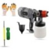 Hillgrove HGCM1279 550W DIY HVLP Paint Sprayer Gun with Gloves & 2-in-1 Screwdriver