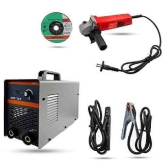 Hillgrove HGCM962 ARC302 302A IGBT MMA Inverter Welding Machine & 850W Angle Grinder Combo image-2