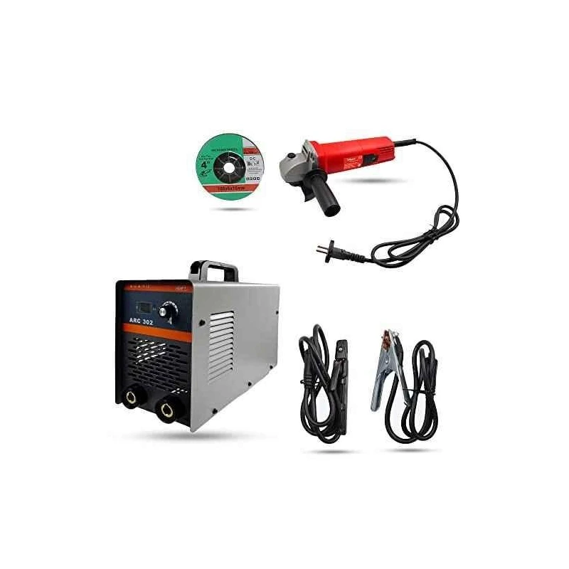 Hillgrove HGCM962 ARC302 302A IGBT MMA Inverter Welding Machine & 850W Angle Grinder Combo image-2