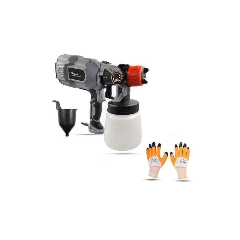 Hillgrove HGCM1269 550W DIY HVLP Paint Sprayer Gun with Gloves image-5