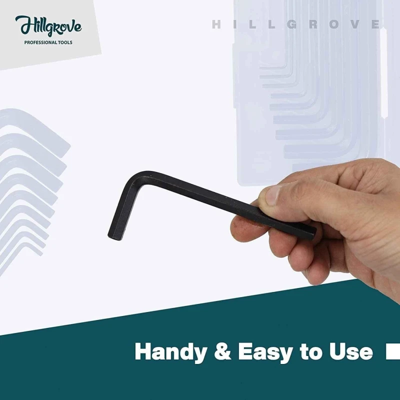 Hillgrove HGCM328M1 9-Piece Full Hex Allen Key Set with 5-in-1 Screwdriver & Wire Cutter image-5