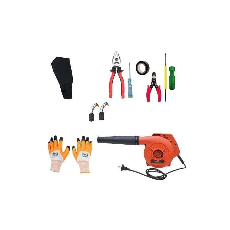Hillgrove HGCM263M2 800W Electric Suction Dust Cleaner Air Blower with Hand Tool Kits Carbon Brushes & Gloves image-3