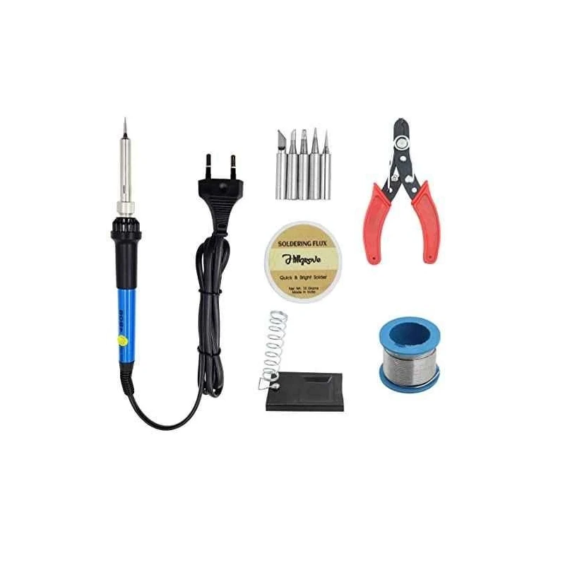 Hillgrove HG0106 5-in-1 Electronic Mobile Soldering Iron Equipment Tool Kits image-1