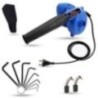 Hillgrove HGCM1025 800W Electric Air Blower with Carbon Brushes & 8-Piece Allen Key Set