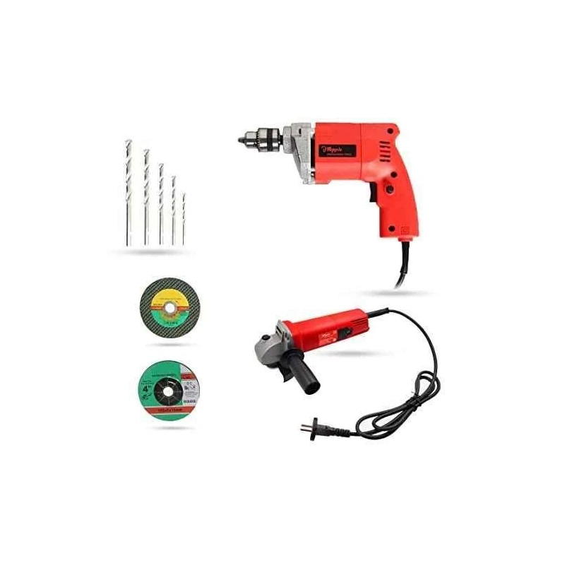 Hillgrove HGCM917 Angle Grinder & Drill Combo with Wheels & Bits image-4