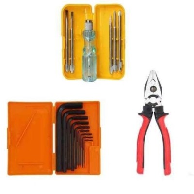 Hillgrove HGCM329M1 9-Piece Full Hex Allen Key Set with 5-in-1 Screwdriver & Combination Plier image-5