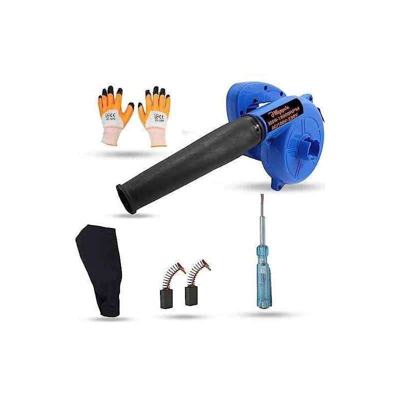Hillgrove HGCM1096 800W Electric Air Blower with Carbon Brushes Gloves & Line Tester image-5
