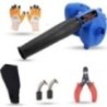Hillgrove HGCM1097 800W Electric Air Blower with Carbon Brushes, Gloves & Wire Cutter