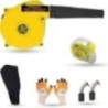 Hillgrove HGCM1106 800W Yellow Electric Air Blower with Carbon Brushes, Gloves & Measuring Tape