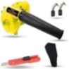 Hillgrove HGCM1059 800W Yellow Electric Air Blower with Carbon Brushes & Utility Knife
