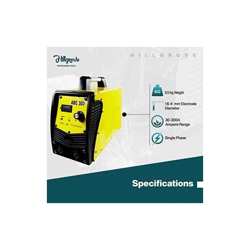 Hillgrove HGCM972 ARC300 300A IGBT Inverter Welding Machine with Five Accessories image-2
