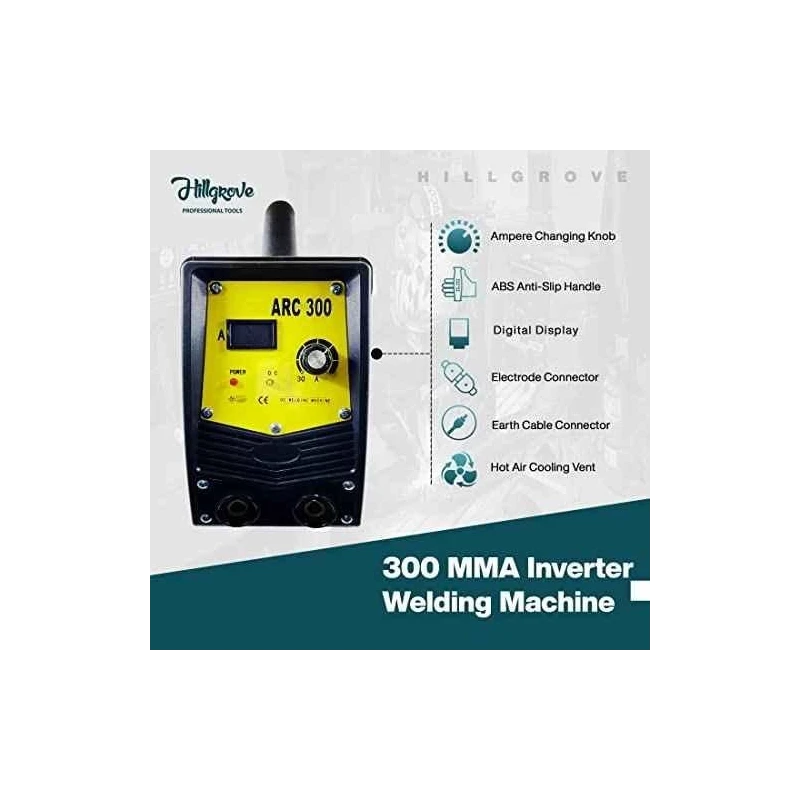 Hillgrove HGCM972 ARC300 300A IGBT Inverter Welding Machine with Five Accessories image-3