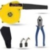 Hillgrove HGCM1051 800W Yellow Electric Air Blower with Carbon Brushes & 8-Inch Plier