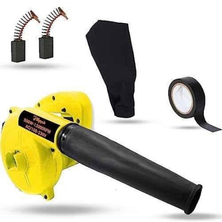 Hillgrove HGCM1056 800W Yellow Electric Air Blower with Carbon Brushes & Electrical Tape image-3
