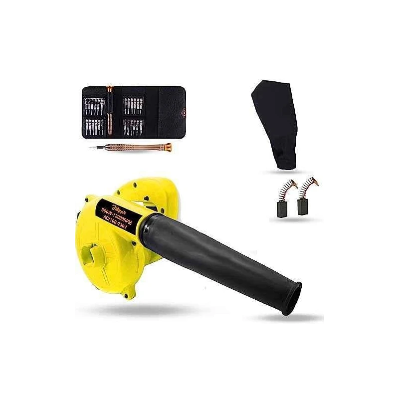 Hillgrove HGCM1055 800W Yellow Electric Air Blower with Carbon Brushes & 25-in-1 Screwdriver image-6