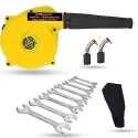 Hillgrove HGCM1061 800W Yellow Electric Air Blower with Carbon Brushes & 8-Piece Double Open End Wrench Set image-3