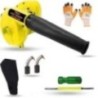 Hillgrove HGCM1110 800W Yellow Electric Air Blower with Carbon Brushes, Gloves & 2-in-1 Screwdriver