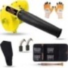 Hillgrove HGCM1113 800W Yellow Electric Air Blower with Carbon Brushes, Gloves & 25-in-1 Screwdriver